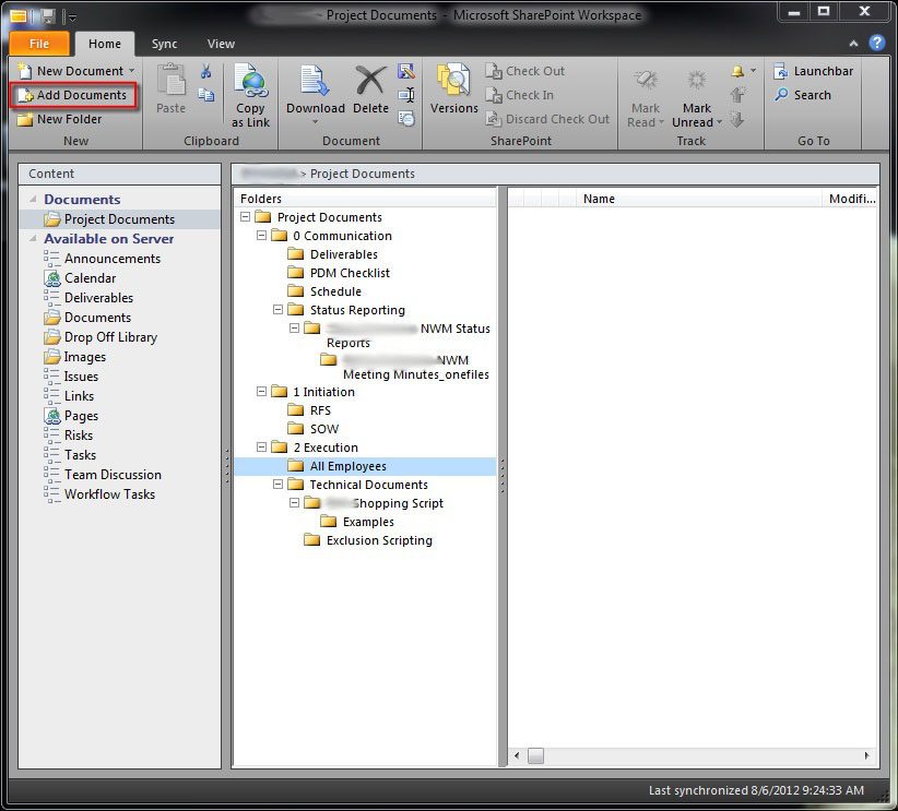 sharepoint 2010 workspace