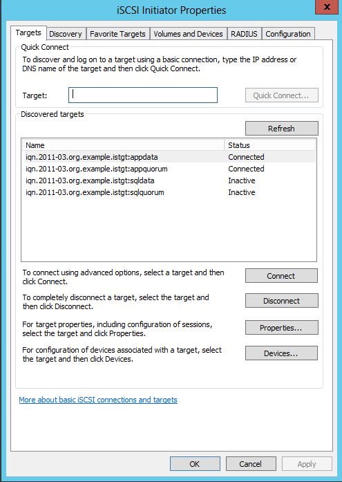 D - iSCSI Targets