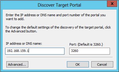 G - iSCSI Discover Target Portal