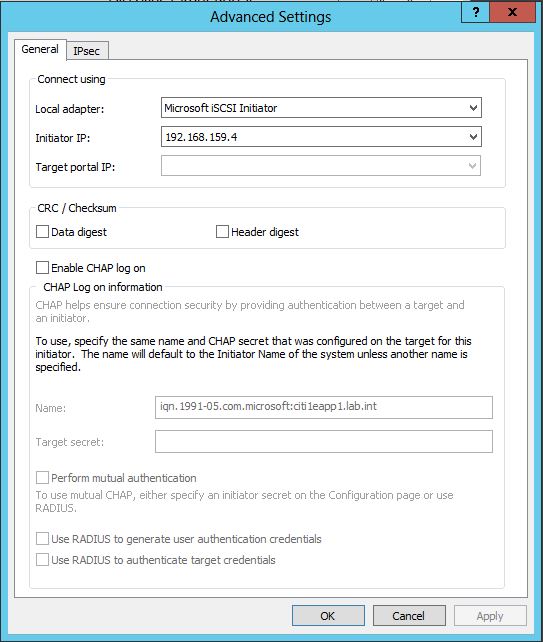 H - iSCSI Discover-Advanced