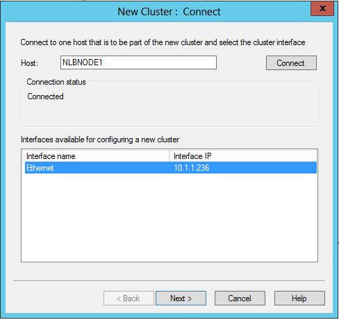 LD - First Node New Cluster Connect