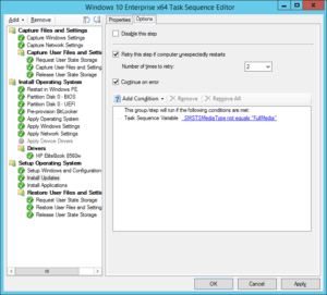 A native ConfigMgr 2012 R2 SP1 task sequence