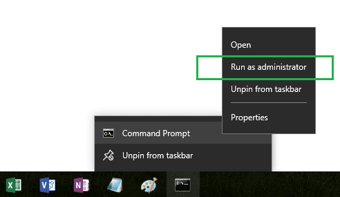 elevated command prompt